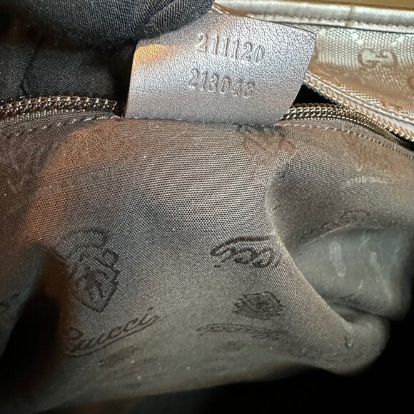 Authentic Gucci Imprime GG Monogram Large Zippered Shopping Tote Bag - Picture 14 of 14